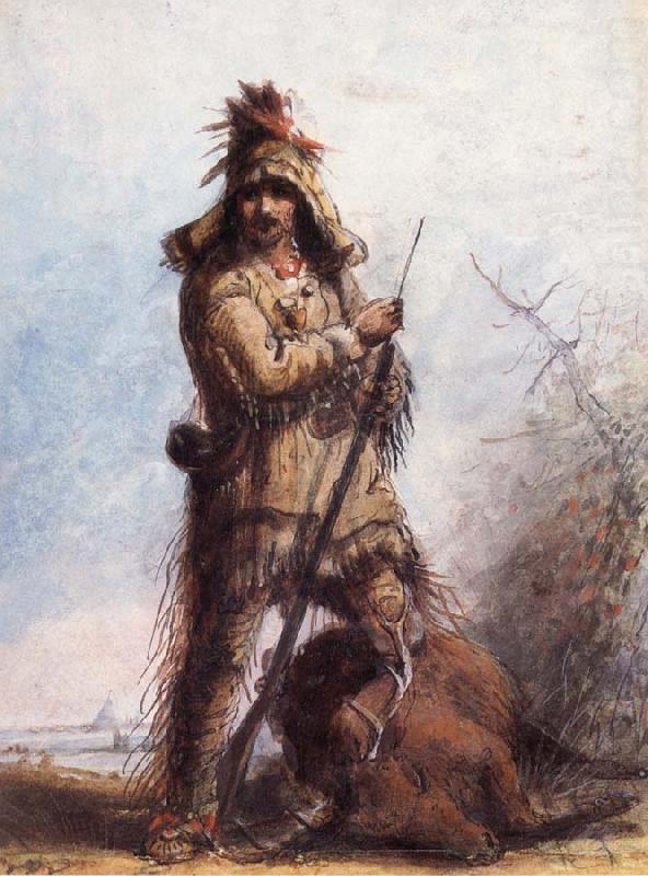 Miller, Alfred Jacob Louis-Rocky Mountain Trapper china oil painting image